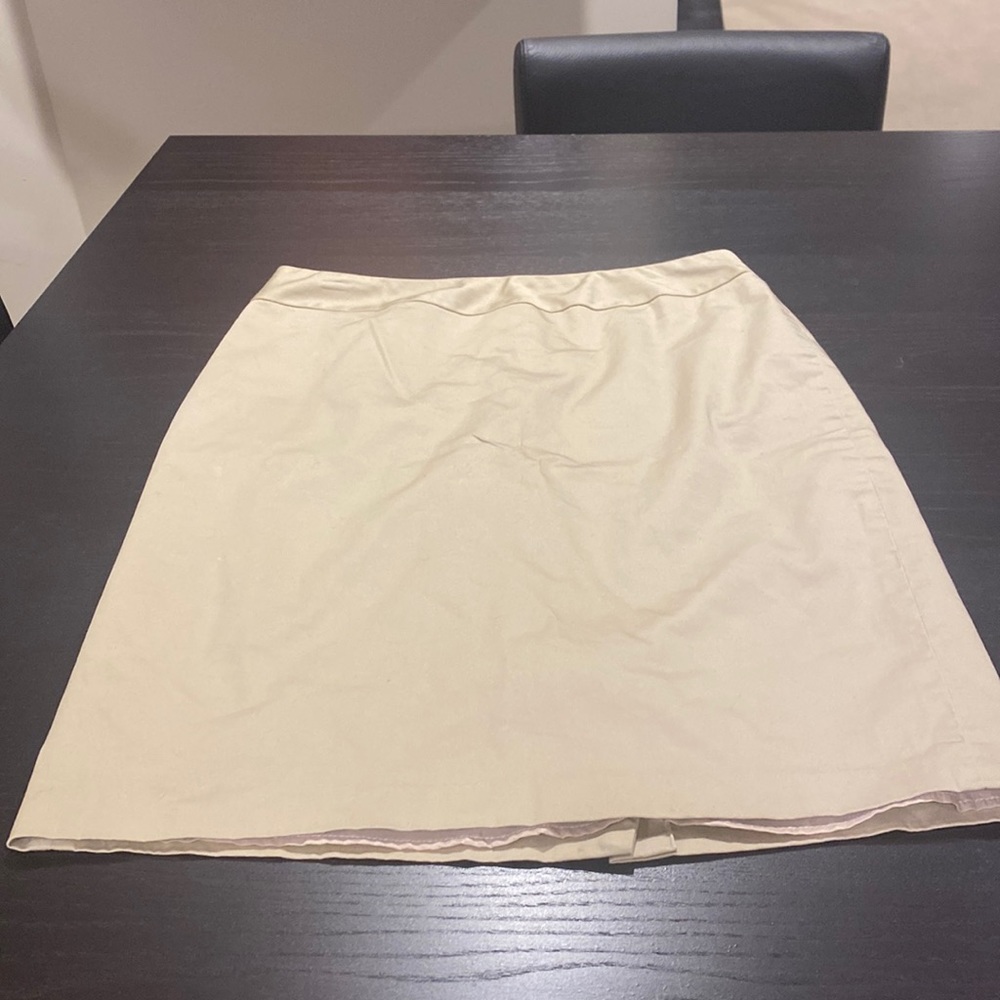 Coldwater Creek Skirt; khaki; size 12